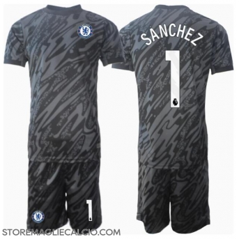 Chelsea Robert Sanchez #1 Portiere Maglia Gara Trasferta Repliche 2024-25 Bambino
